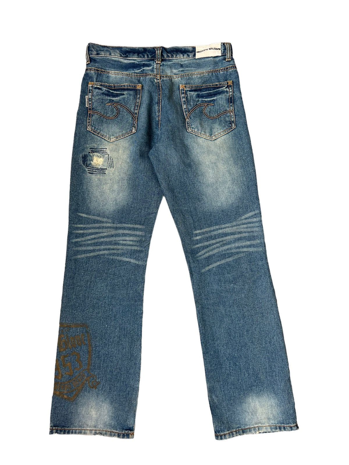 Body Glove Vintage Y2K Body Glove Distress Dirty Muddy Denim Jeans Size US 31 - 2 Thumbnail
