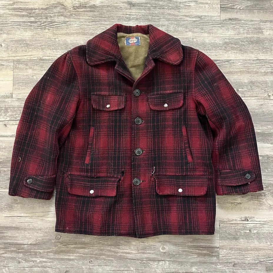 Other Vintage 30s Carter & Sons Wool Plaid Mackinaw Hunting Jacket Size US L / EU 52-54 / 3 - 1 Thumbnail