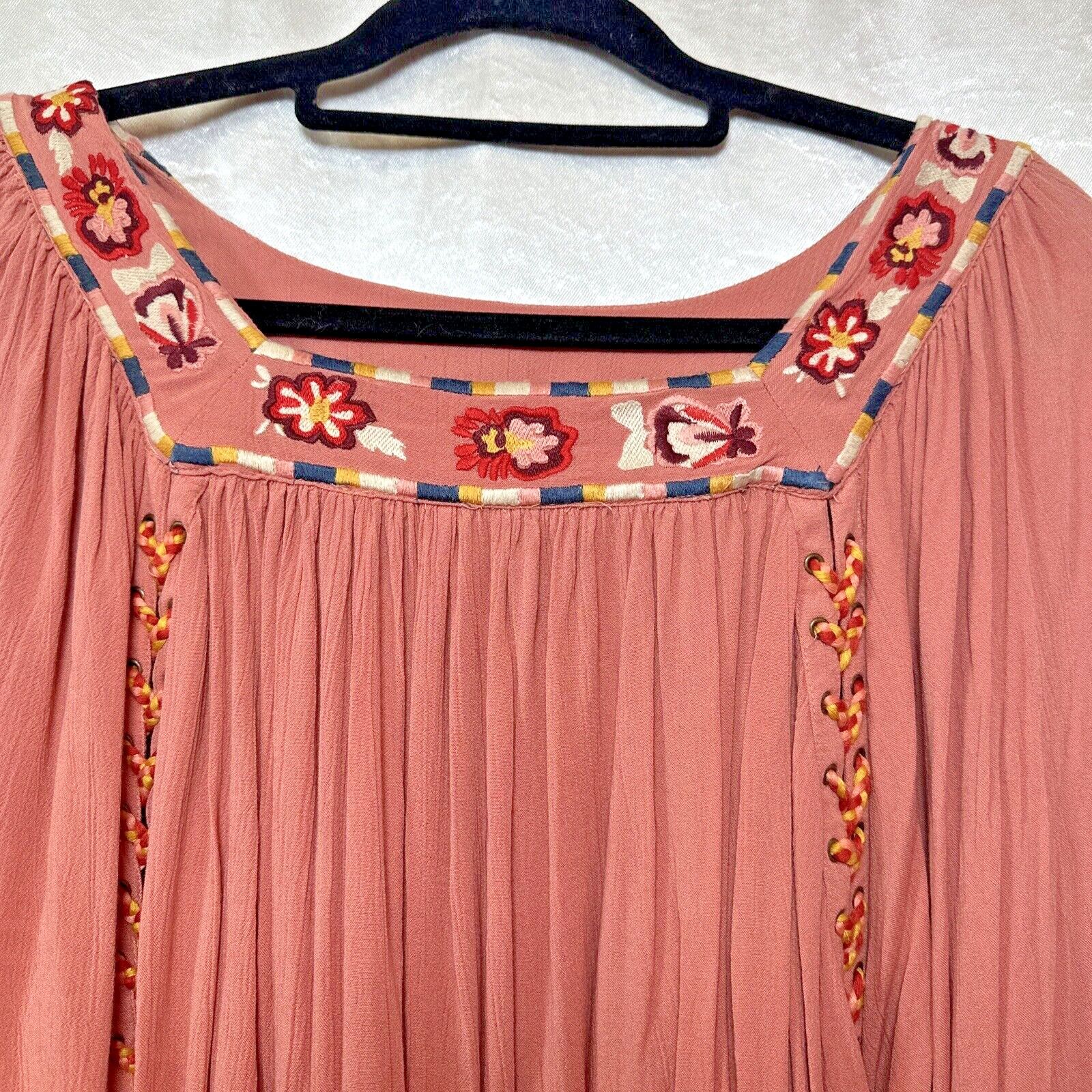 & Other Stories Barnjara Sz S Embroidered Crop Cottagecore Boho Hippie Size S / US 4 / IT 40 - 2 Thumbnail
