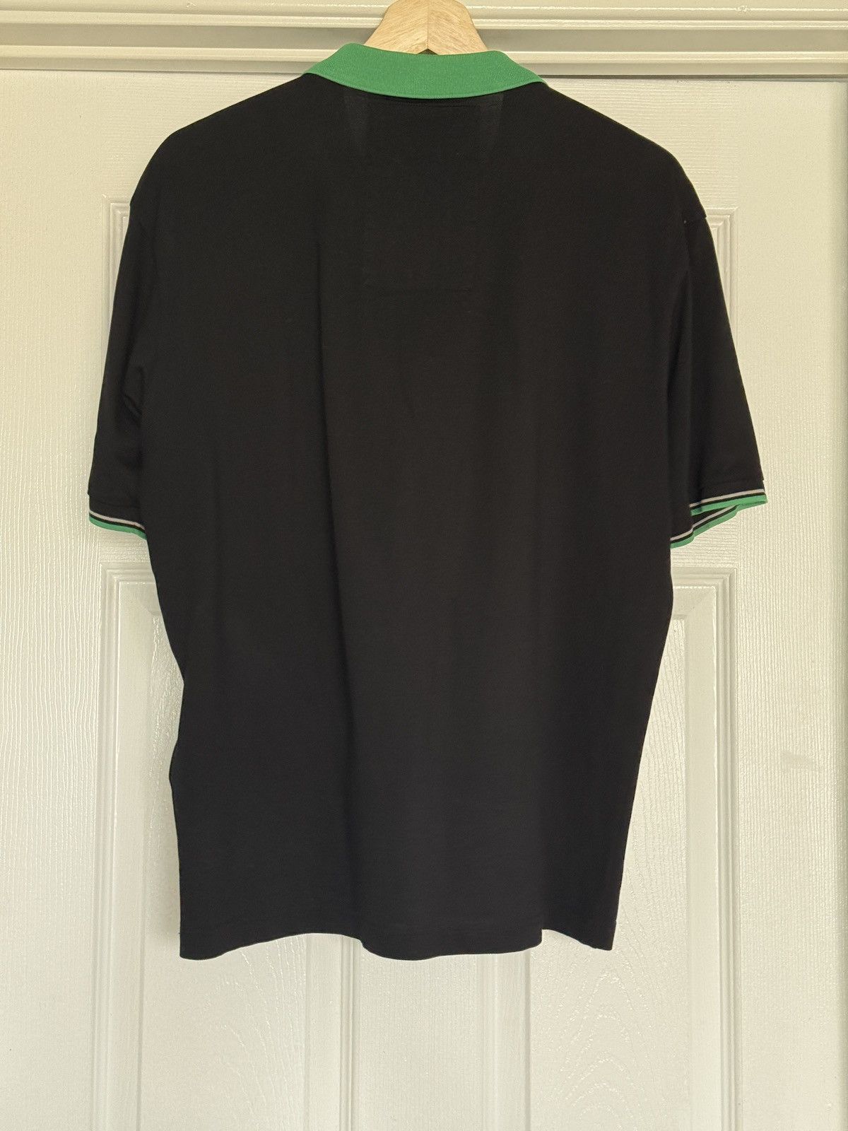 Prada Prada Polo FW18 Colorblock Pattern Polo Rubber Logo Size US M / EU 48-50 / 2 - 2 Thumbnail