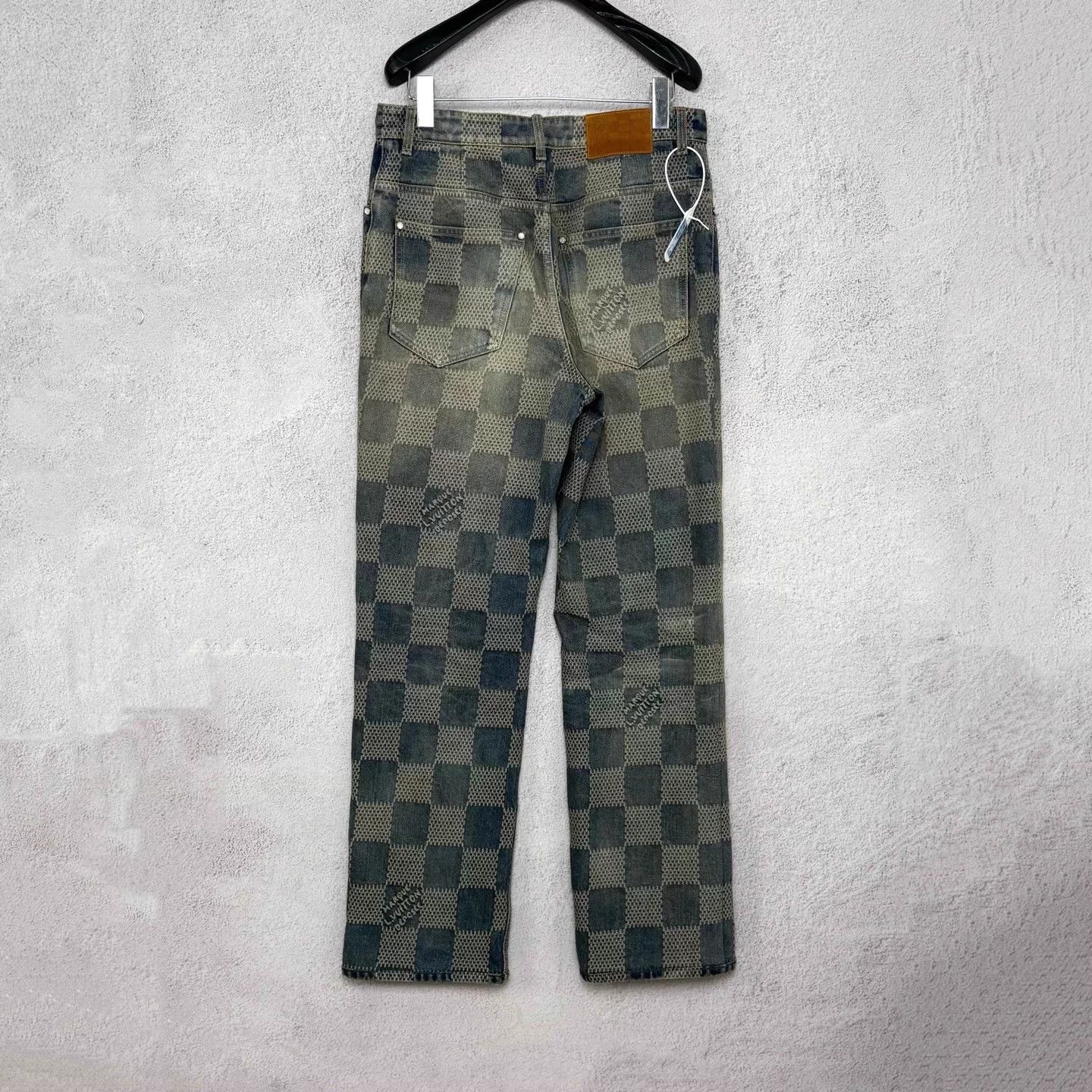 Louis Vuitton Louis Vuitton Pharrell Damier Check Denim Jeans 30 Size US 30 / EU 46 - 2 Thumbnail