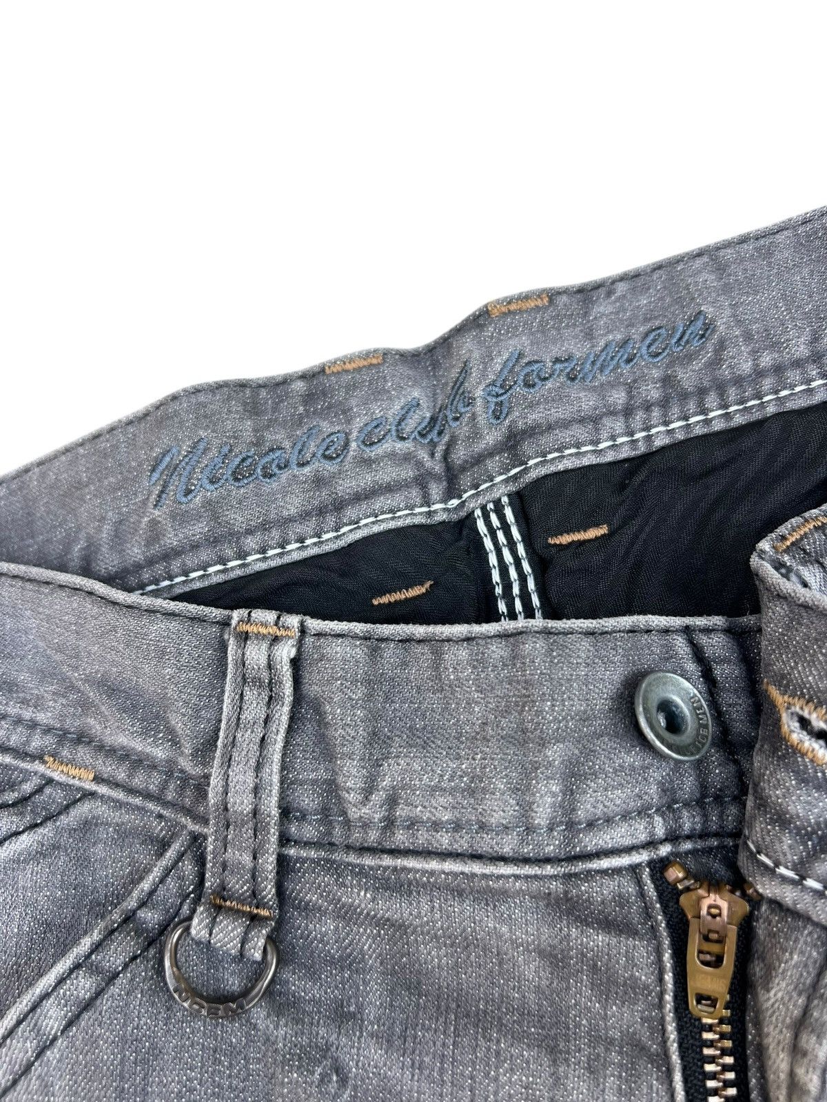 Japanese Brand Nicole Club For Men Japan Stretch Denim Flare Jeans Bootcut Size US 29 - 5 Thumbnail