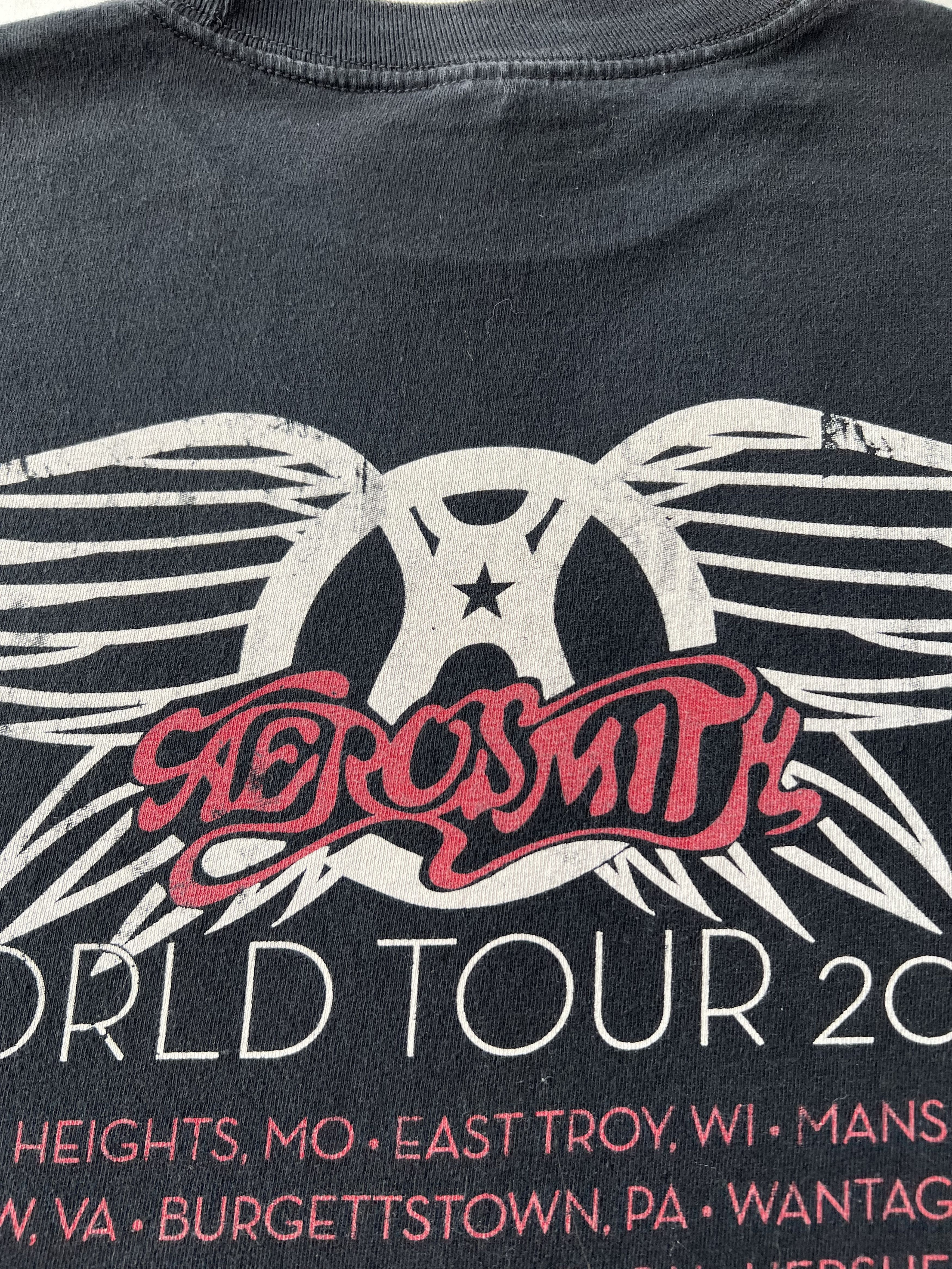 Band Tees Vintage 2009 Aerosmith World Tour AOP Black T-shirt Size US M / EU 48-50 / 2 - 15 Thumbnail