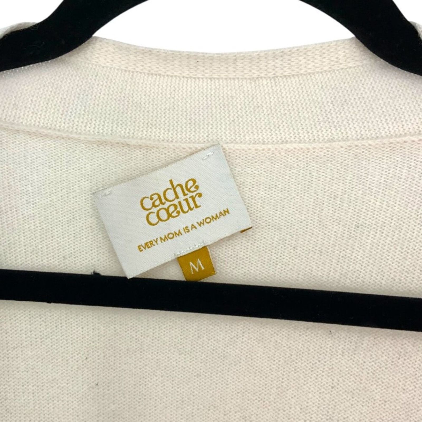 Other Cache Coeur Wool Cashmere Maternity Cardigan Medium $285 MSR Size M / US 6-8 / IT 42-44 - 4 Thumbnail