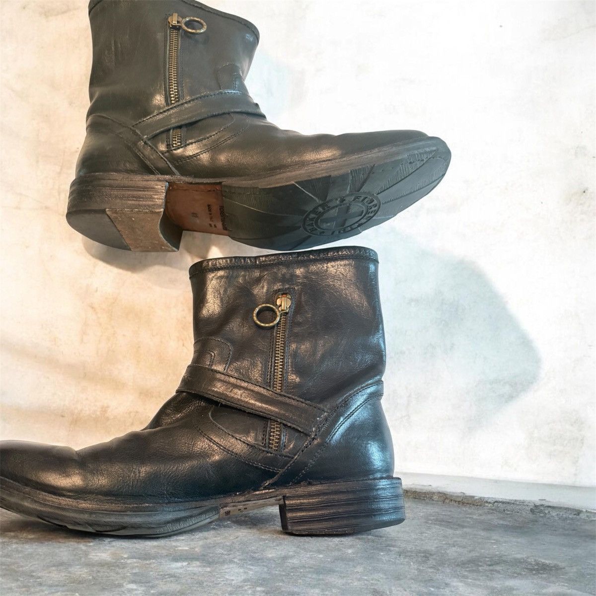 Fiorentini + Baker F & B Moto Leather Ankle Boots Size US 10 / EU 43 - 5 Thumbnail