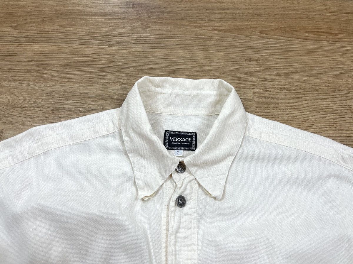 Versace Jeans Couture Vintage Versace Jeans Couture Button Shirt Pocket White 90s Size US L / EU 52-54 / 3 - 11 Thumbnail