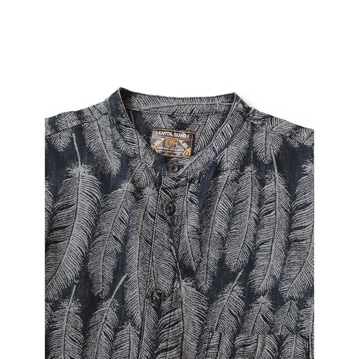 Kapital Kapital 5oz Magpie Denim Stand Shirt (long sleeve) size2 Size US M / EU 48-50 / 2 - 4 Thumbnail