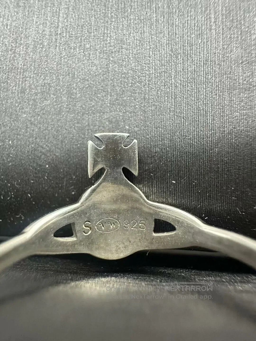 Vivienne Westwood vivienne westwood saturn ring in black silver. Size ONE SIZE - 3 Thumbnail