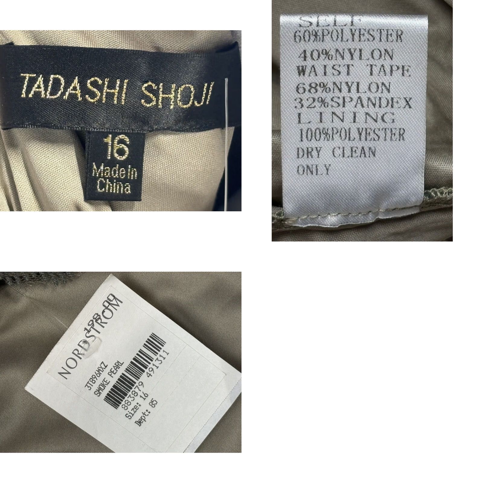 Tadashi Shoji Tadashi Shoji Sequin Lace Cocktail Dress, Gold, Size 16, Womens Size XXL / US 16-18 / IT 52-54 - 8 Thumbnail