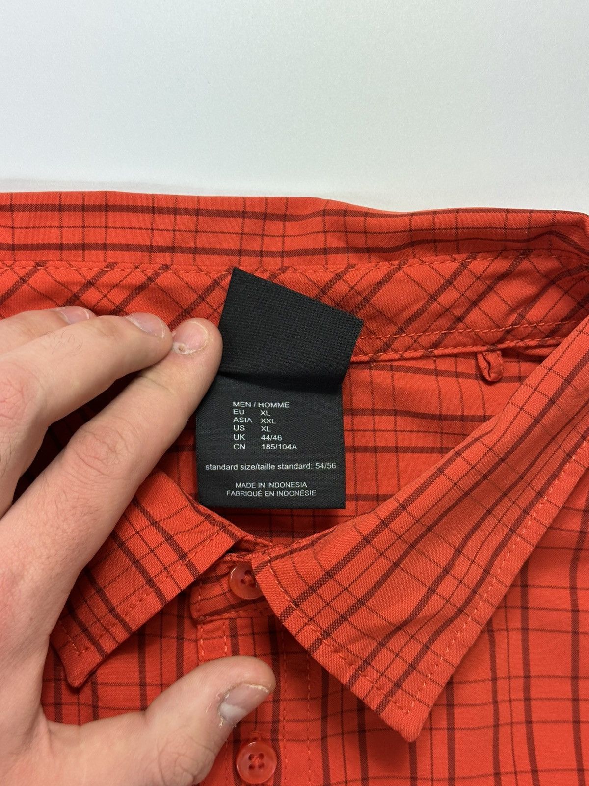 Jack Wolfskin Jack Wolfskin Outdoor Shirt Logo Men's Red Size US XL / EU 56 / 4 - 10 Thumbnail