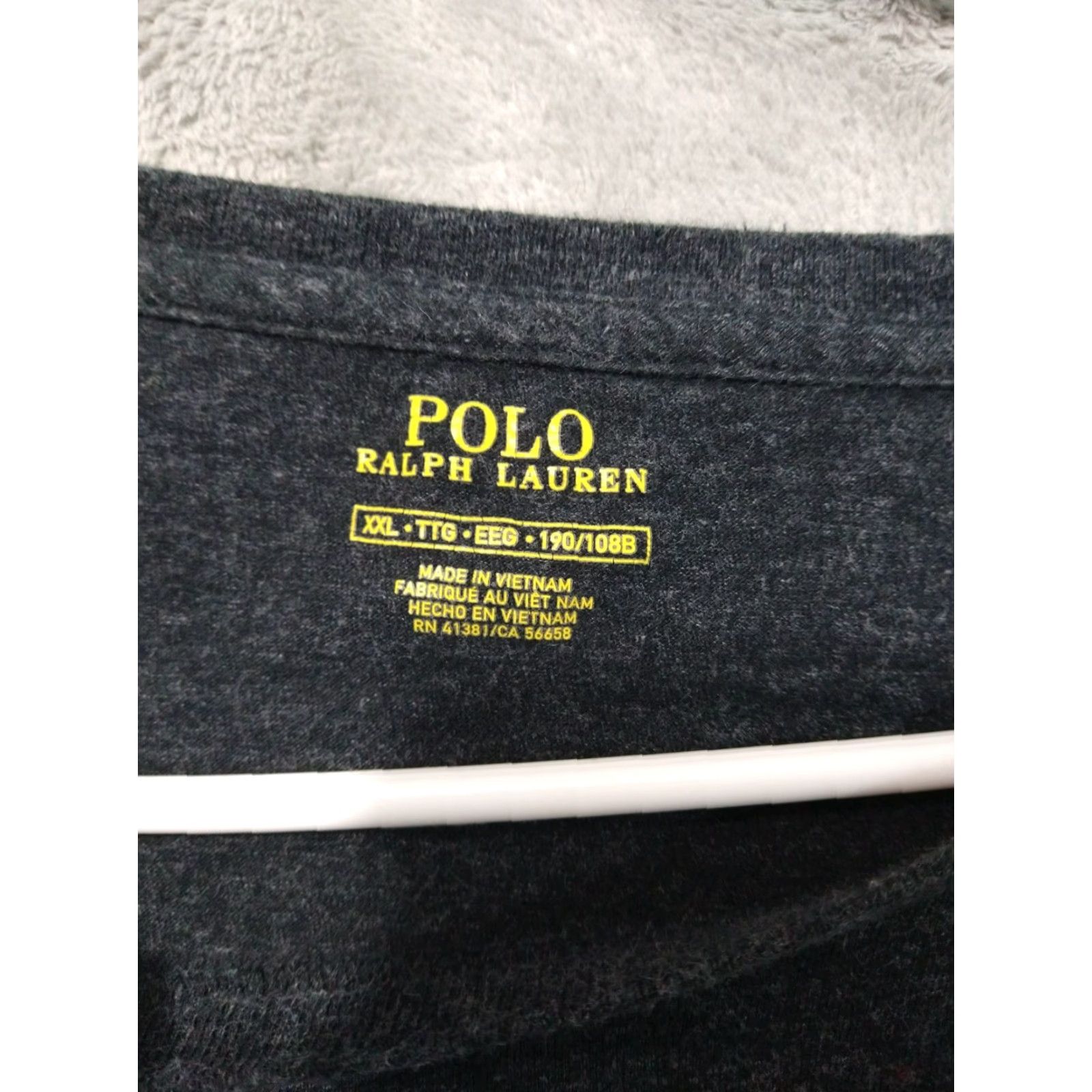 Polo Ralph Lauren Polo Ralph Lauren Shirt Mens 2XL Gray Short Sleeve Pony Logo Cotton Casual Size US XXL / EU 58 / 5 - 5 Thumbnail