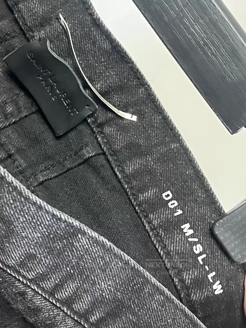 Saint Laurent Paris Saint Laurent Paris Cut Out Destroyed Denim Jeans i Size US 30 / EU 46 - 6 Thumbnail