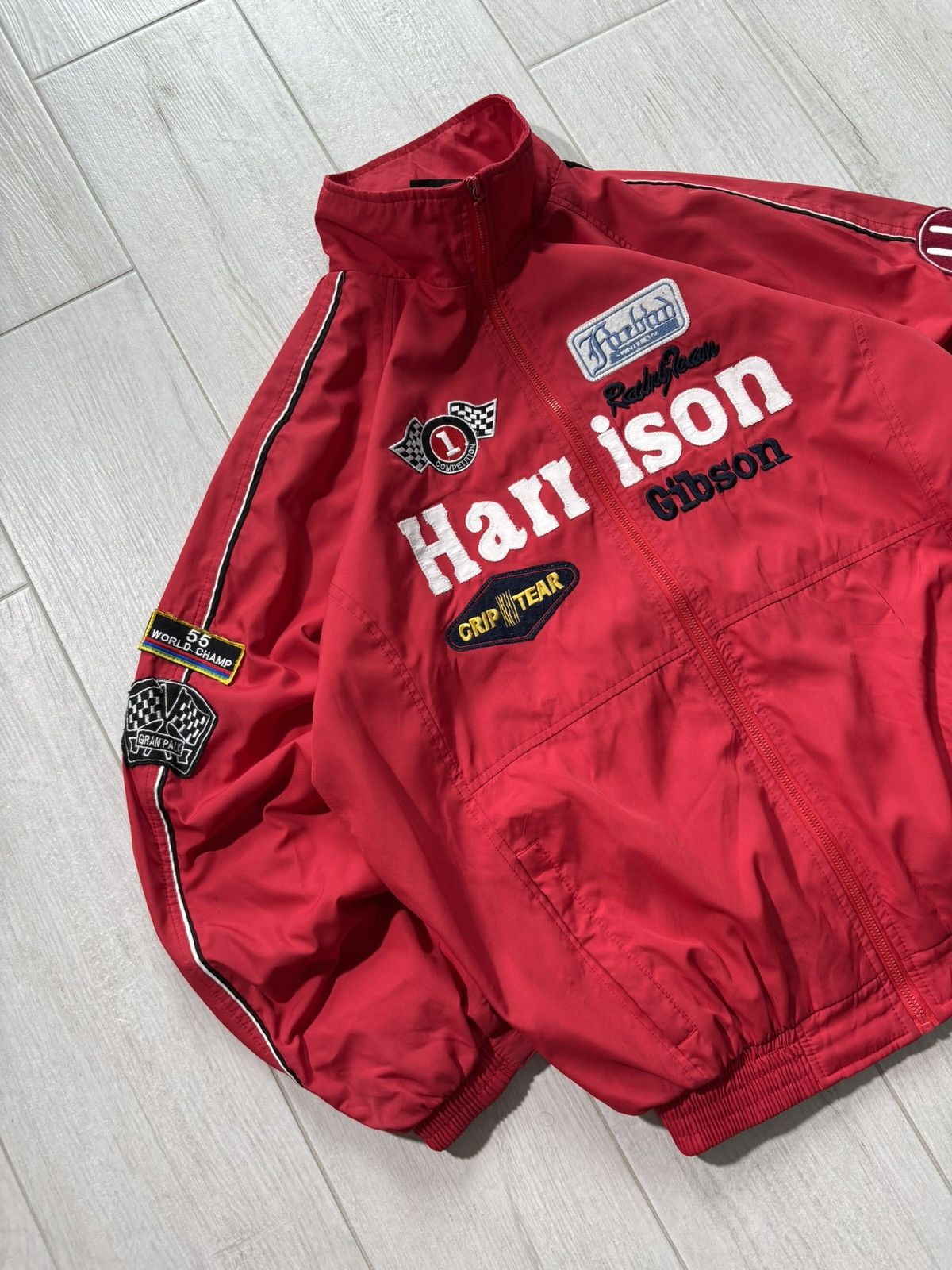 NASCAR Racing Jacket Harrison Moto Bike Nascar Promo Y2K Size US XL / EU 56 / 4 - 2 Thumbnail