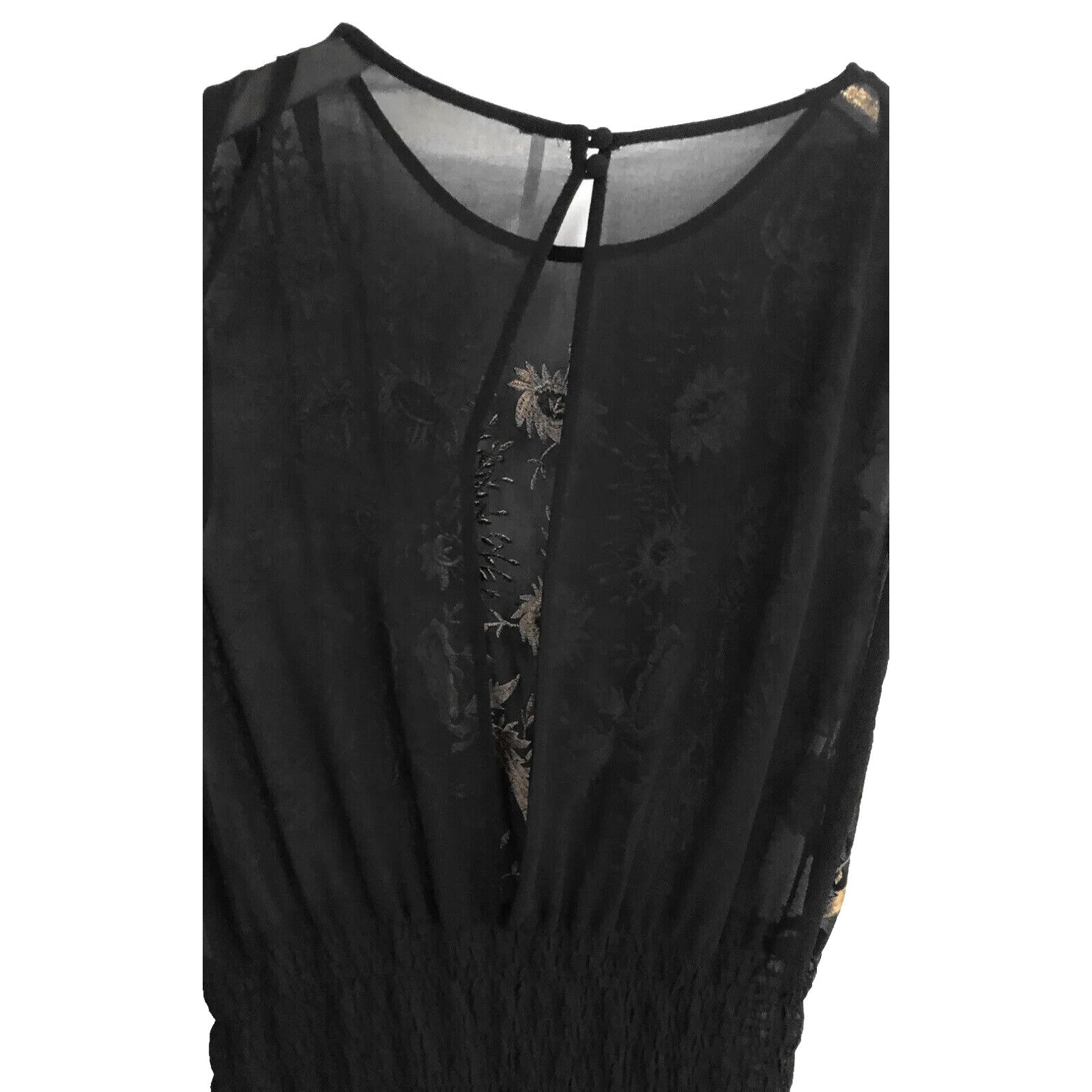 Free People FREE PEOPLE Garden of Bloom Embroidered Sheer Mini Dress L Size L / US 10 / IT 46 - 5 Thumbnail