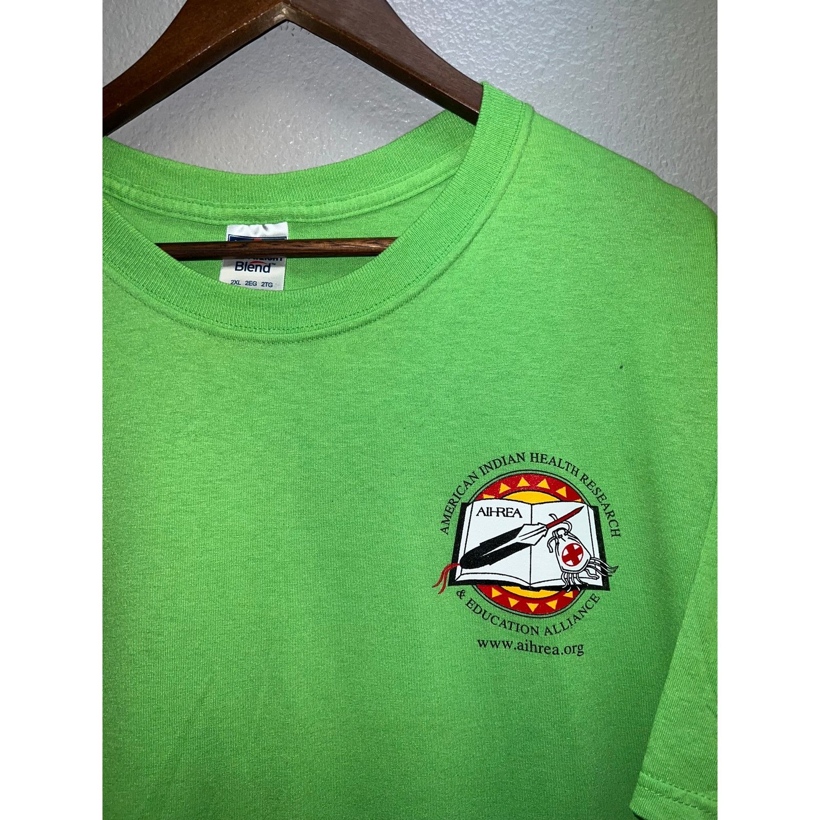 Jerzees Vintage American Indian Shirt Research Education Alliance 2X Size US XXL / EU 58 / 5 - 3 Thumbnail