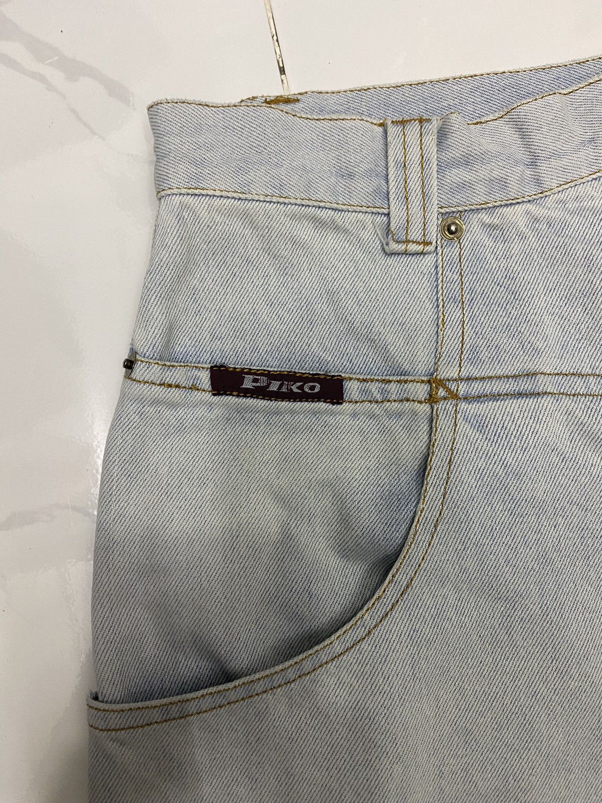 Hysteric Glamour BAGGY JEANS PIKO HAWAIIAN DISTRESSED DENIM BAGGY SKATER Size US 32 / EU 48 - 11 Thumbnail