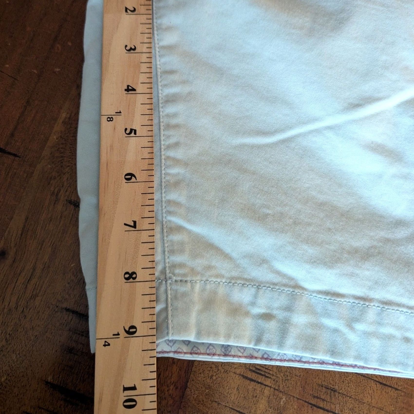 Ted Baker Ted Baker Chino Shorts Mens 30 Mint Green Solid Flat Front 9 in Inseam Cotton Blend Pockets Button Closure Casual Travel Summer Size US 30 / EU 46 - 6 Thumbnail