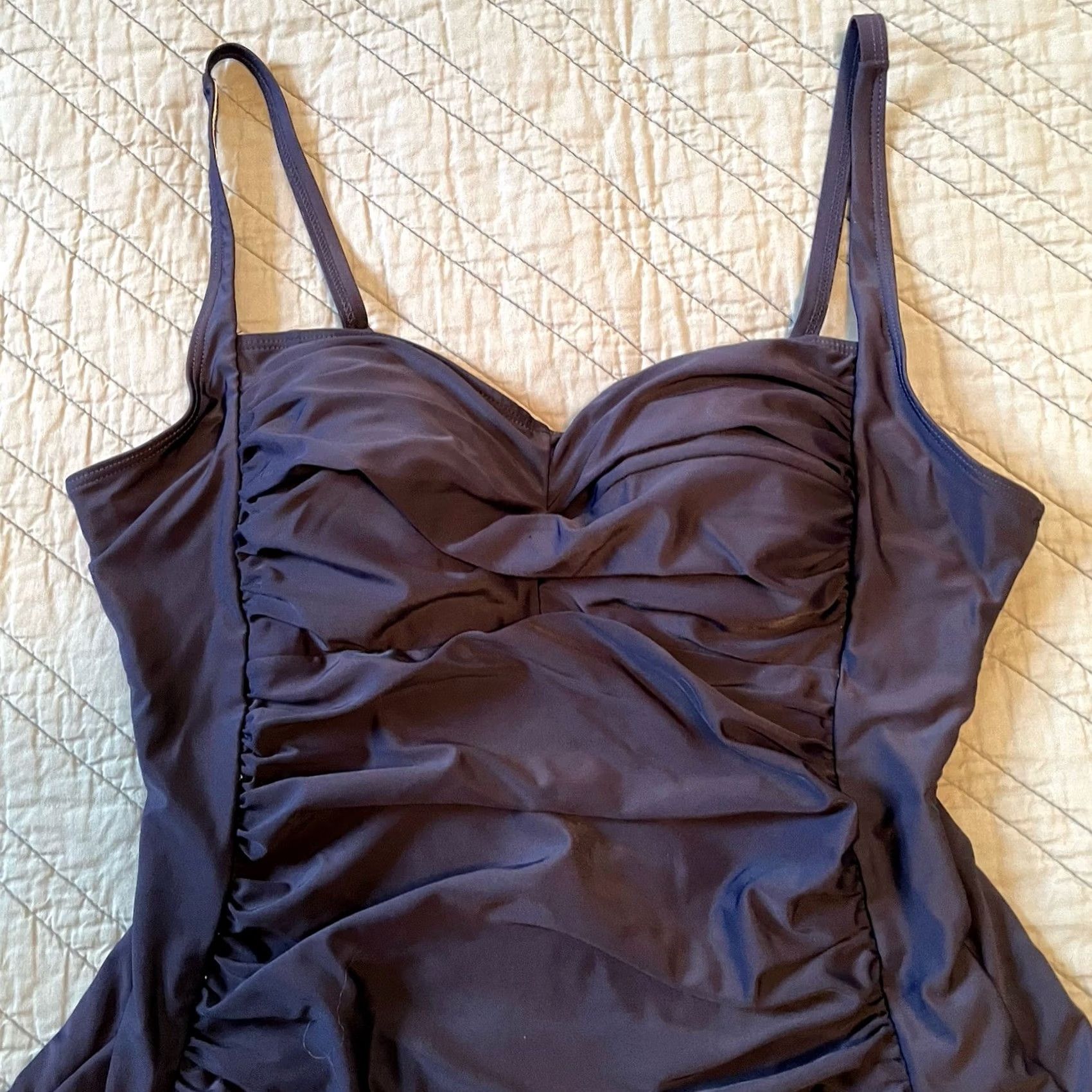Swims Ekouaer Swim One Piece Women's XXL Navy Blue Slimming Beach Bathing Suit Navy Blue One Piece Womens XXL Slender Beach Size XXL / US 16-18 / IT 52-54 - 2 Thumbnail