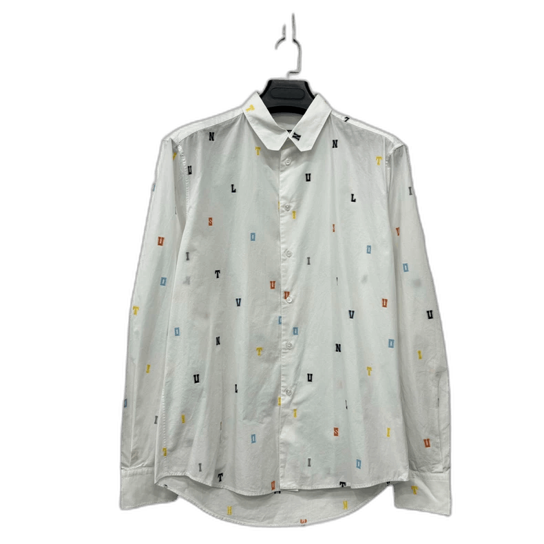 Louis Vuitton Louis Vuitton Embroidered Long Sleeve Shirt Size US M / EU 48-50 / 2 - 1 Thumbnail