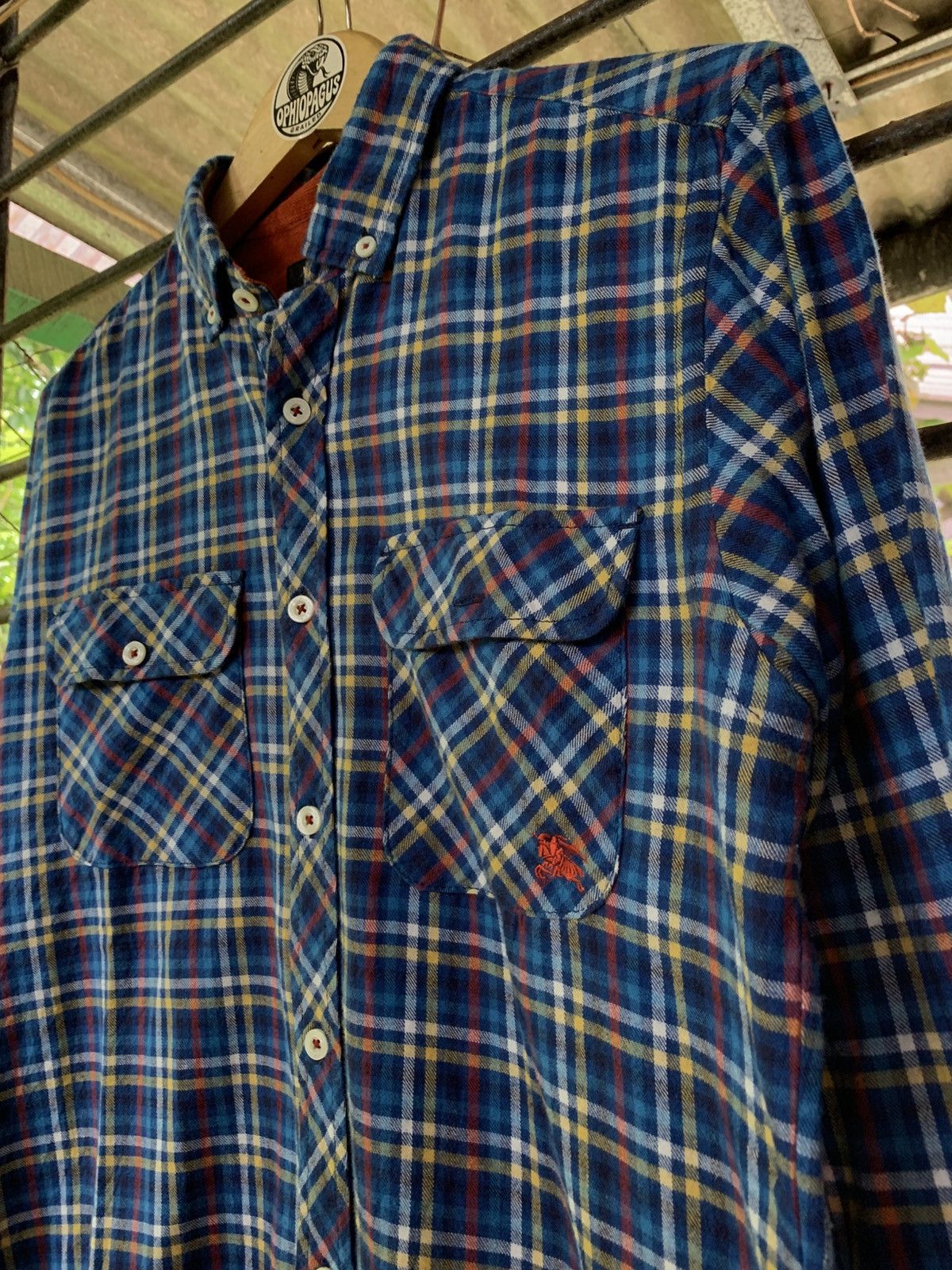 Burberry 🐍 Burberry Black Label Plaid Flannel Shirt Size US M / EU 48-50 / 2 - 2 Thumbnail