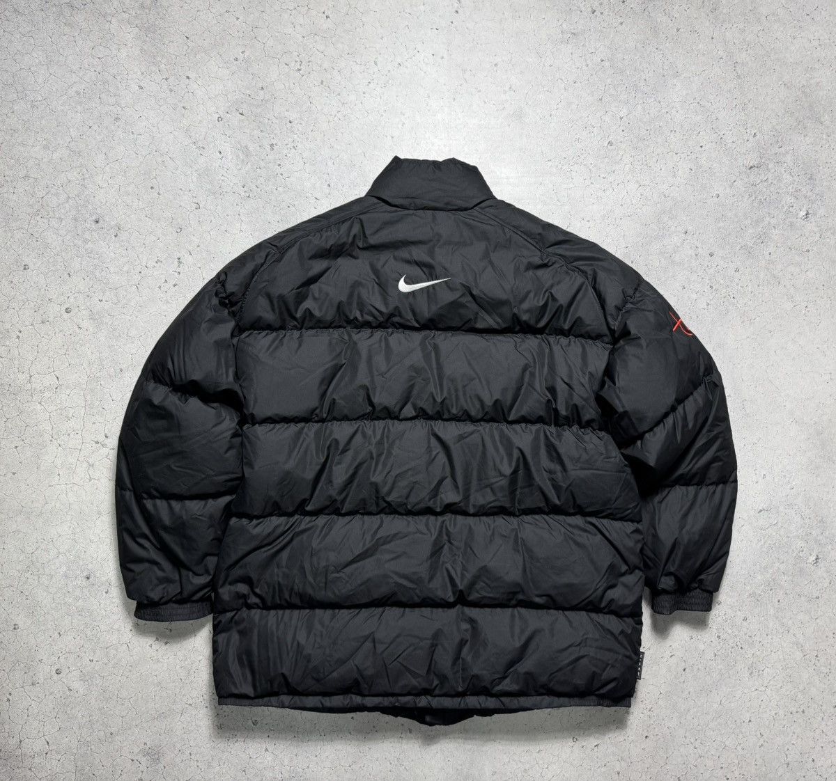 Nike Nike Down Puffer Jacket Black Swoosh Drill Size XL Size US XL / EU 56 / 4 - 10 Thumbnail