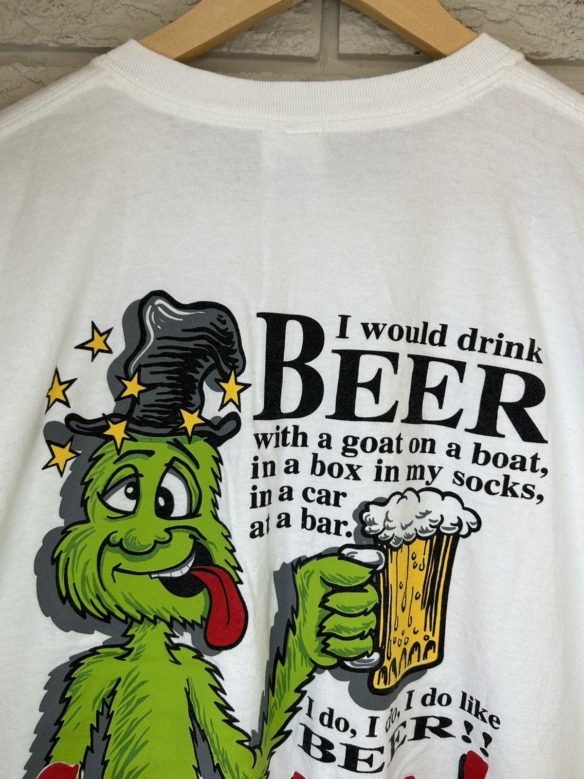 Vintage Vintage Dr Seuss Beer Parody Slammed I Am T Shirt Size US L / EU 52-54 / 3 - 3 Thumbnail