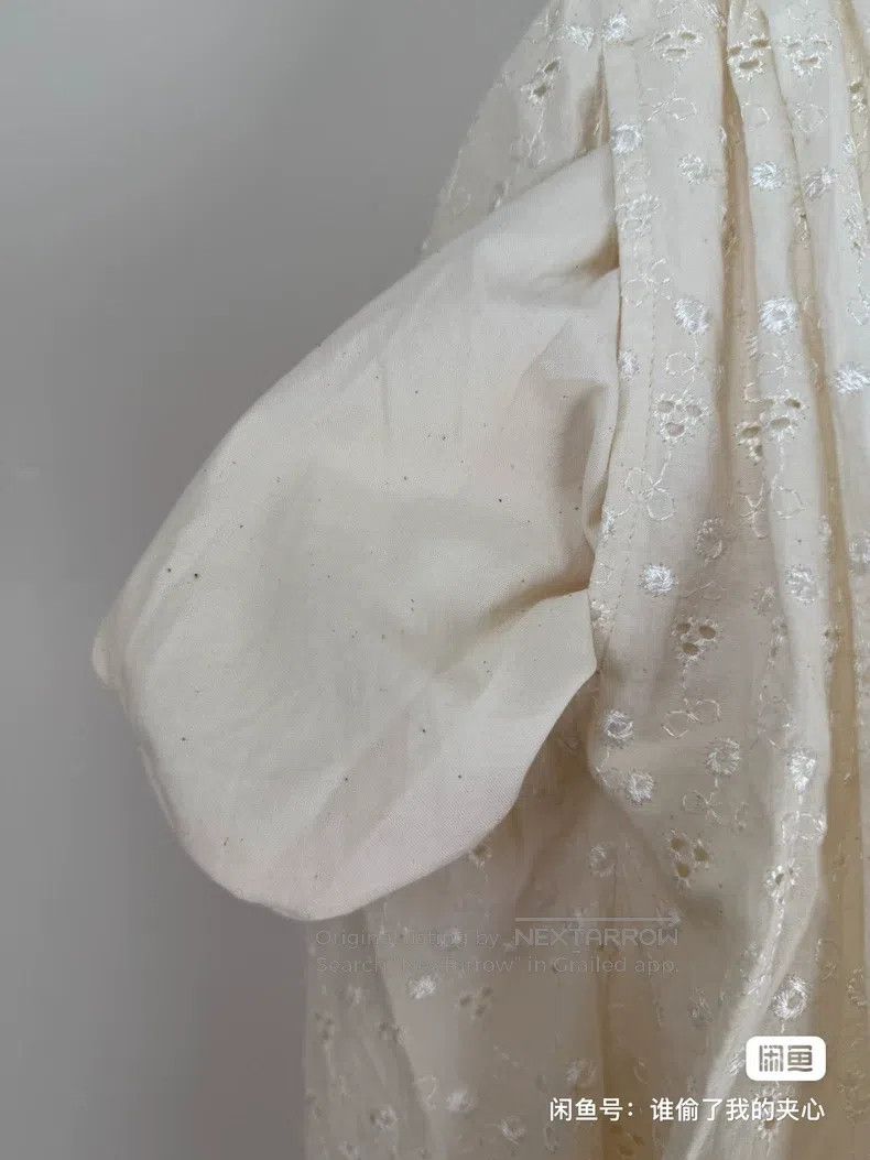 Comme des Garcons Comme Des Garcons Heavy embroidered flower cotton-linen or Size 23" - 3 Thumbnail