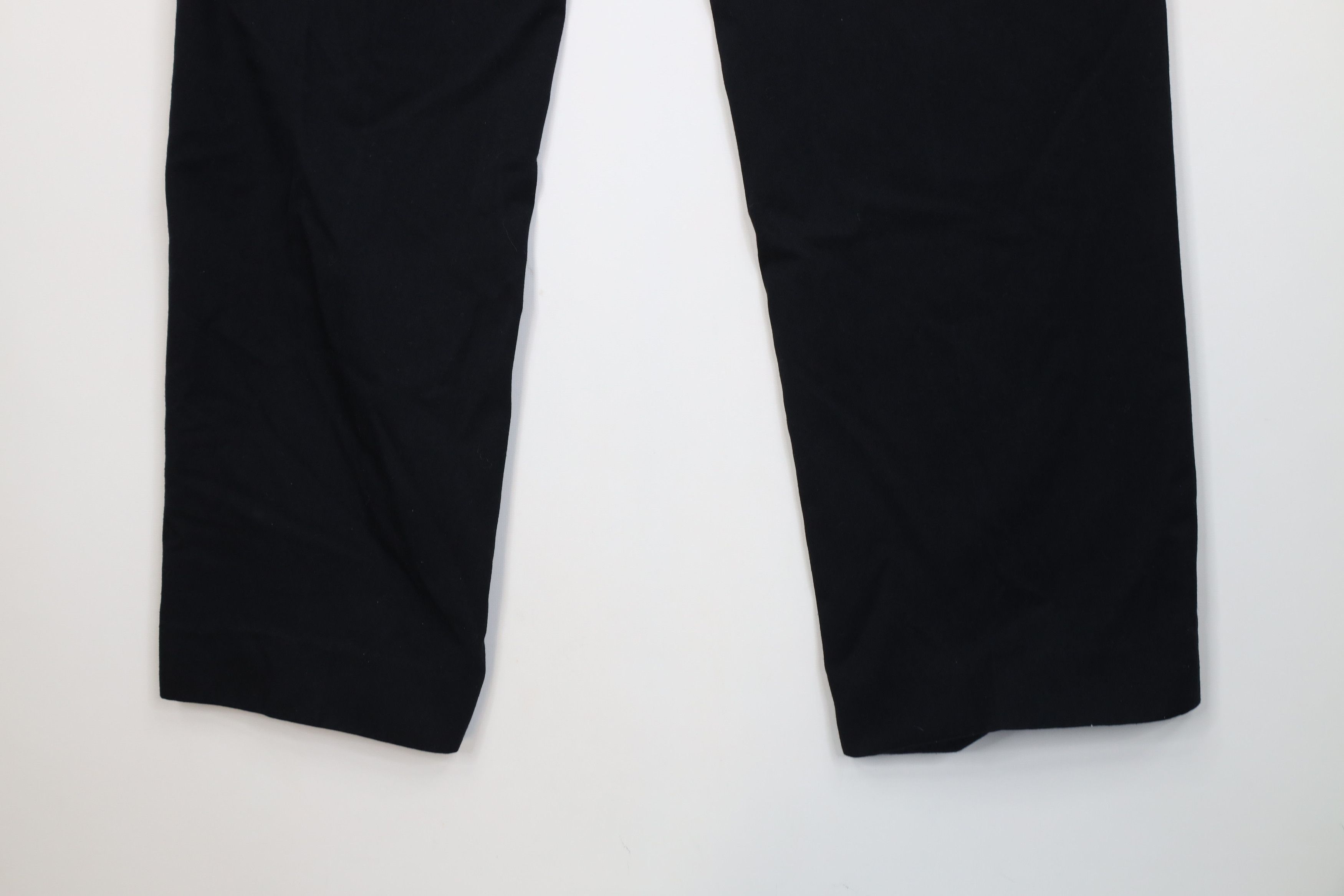 Vintage Vintage 90s Streetwear Distressed Wide Leg Chino Pants Black Size US 32 / EU 48 - 13 Thumbnail