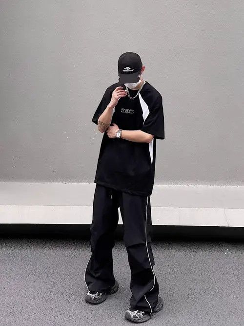 Japanese Brand Miyuki x Reia Black High Street Vintage Loose Casual Pants Size US 32 / EU 48 - 8 Thumbnail