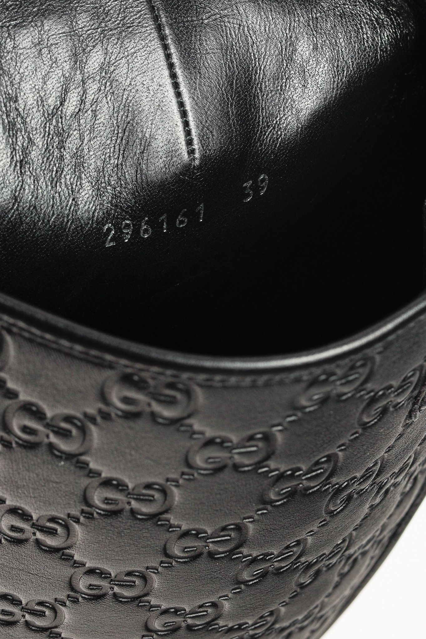 Gucci Gucci Maud Nero Guccissima Leather Knee-High Riding Boots Size US 8.5 / IT 38.5 - 7 Thumbnail
