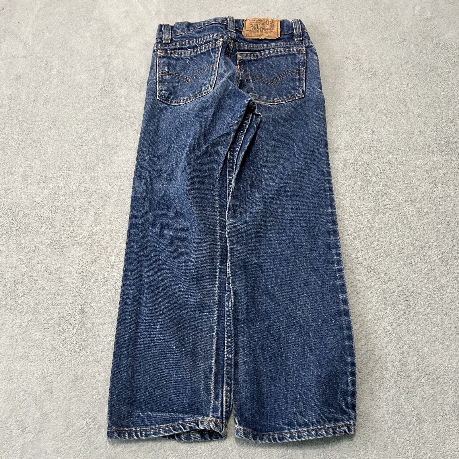 Levi's Levis 562 Orange Tabs Jeans Youth 8 22x21 Button Fly USA Size 22" - 1 Thumbnail