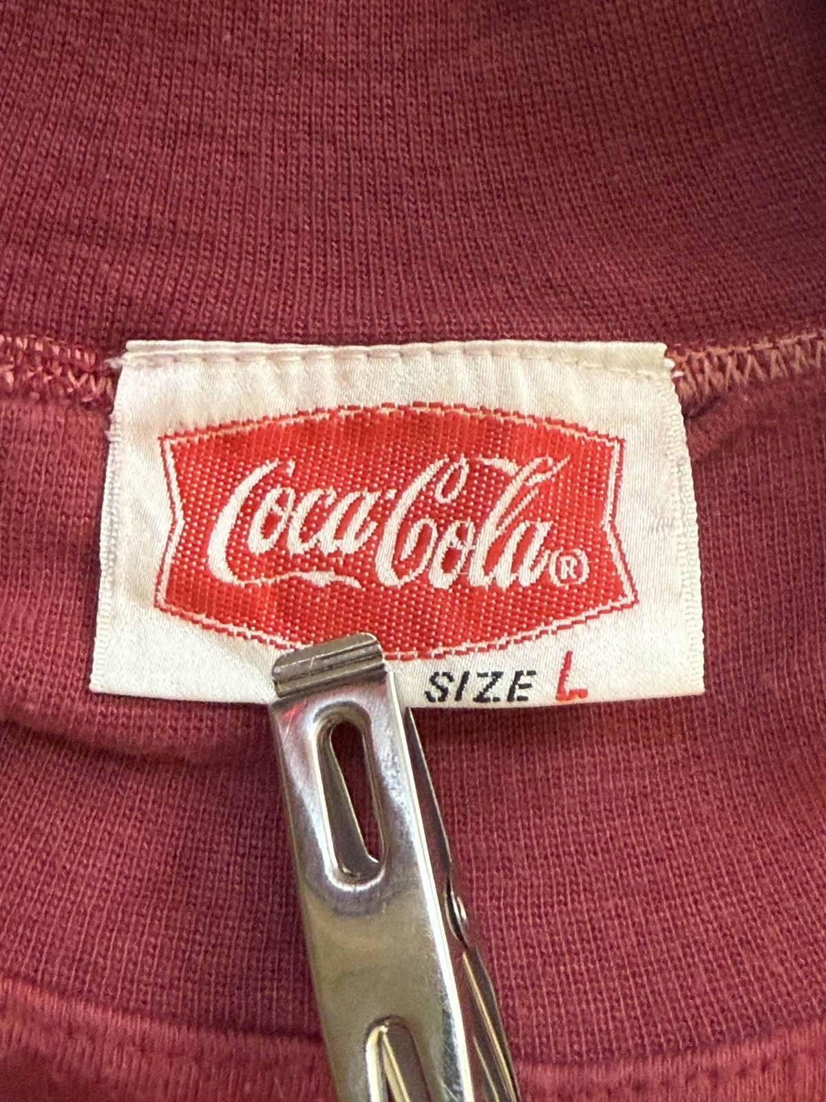 Coca Cola Vintage 90s Coca-Cola "Delicious and Refreshing" Mock Neck L Size US L / EU 52-54 / 3 - 4 Thumbnail