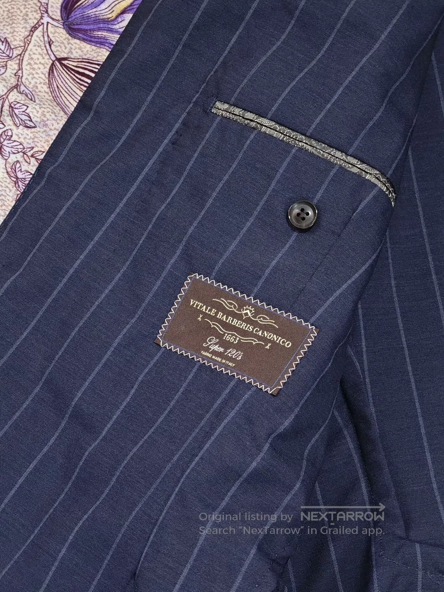 Japanese Brand Custom Italian Wool Linen Blend Suit. Size US L / EU 52-54 / 3 - 7 Thumbnail