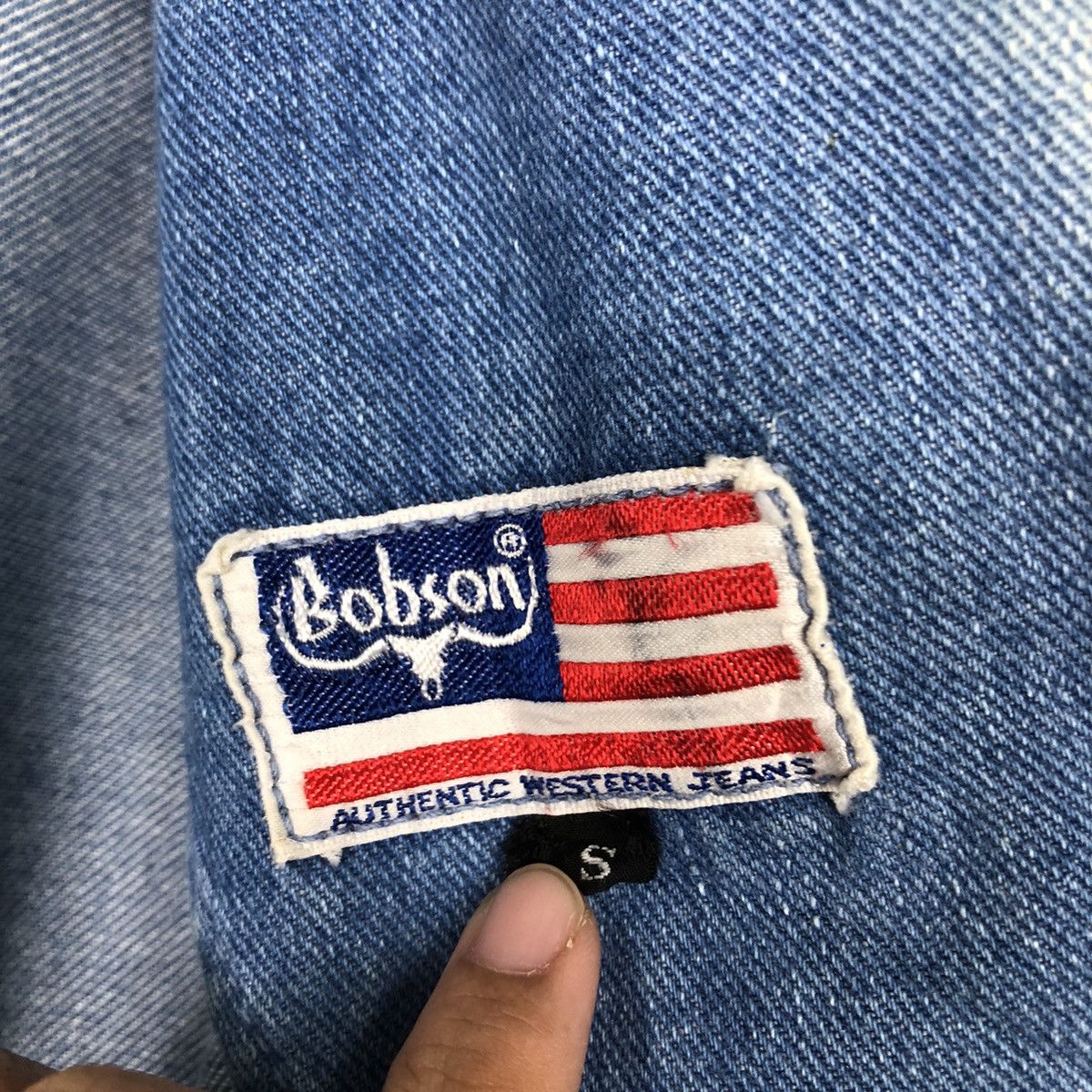 Japanese Brand 📌Vintage Chore Worker Denim Jacket Biker Bobsons Usa Size US S / EU 44-46 / 1 - 18 Thumbnail