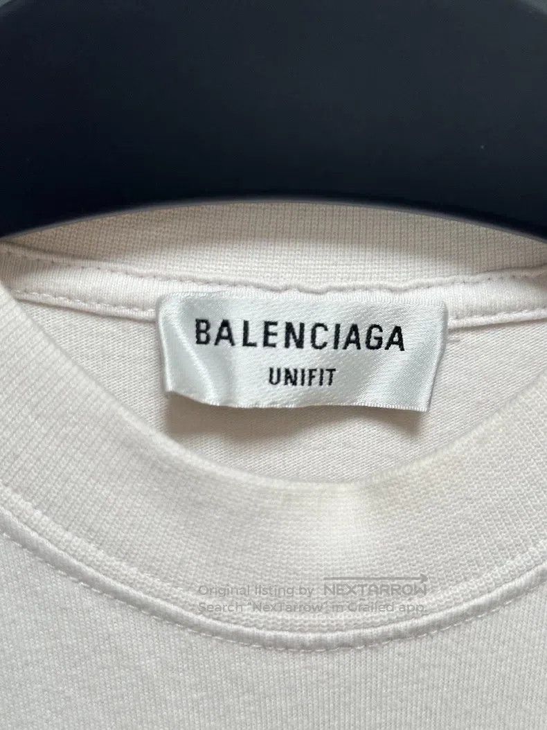 Balenciaga Balenciaga Double-Sided Striped Logo Short Sleeve Size US S / EU 44-46 / 1 - 3 Thumbnail