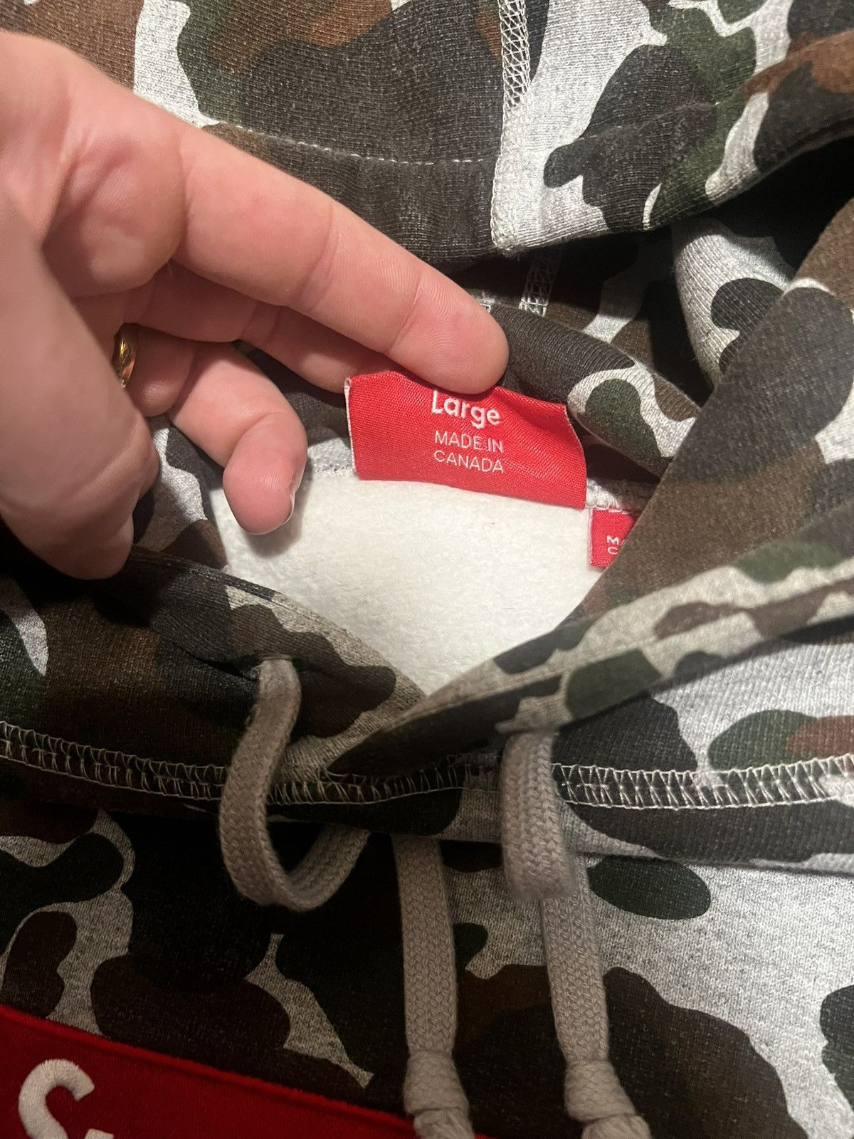 Supreme 2012 Supreme Duck Camo Bog Logo Hoodie Size US L / EU 52-54 / 3 - 4 Thumbnail