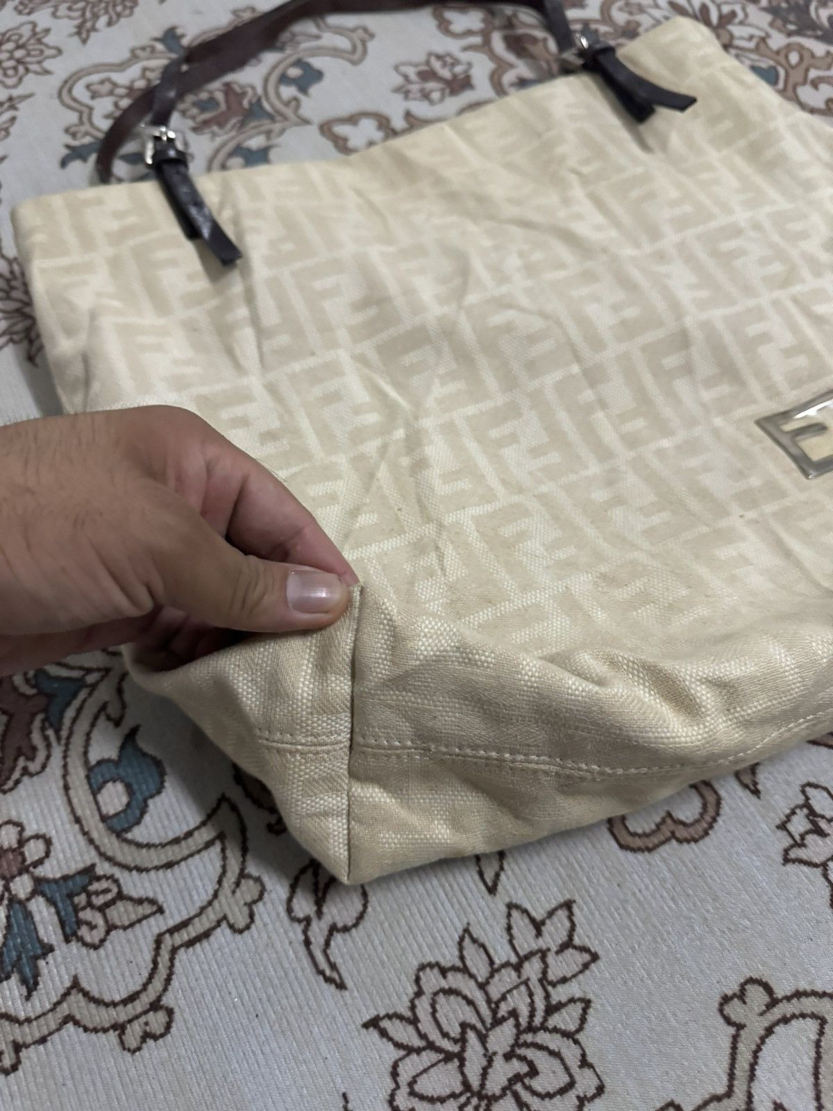 Fendi FENDI ZUCCA MONOGRAM CANVAS TOTE BAG Size ONE SIZE - 5 Thumbnail