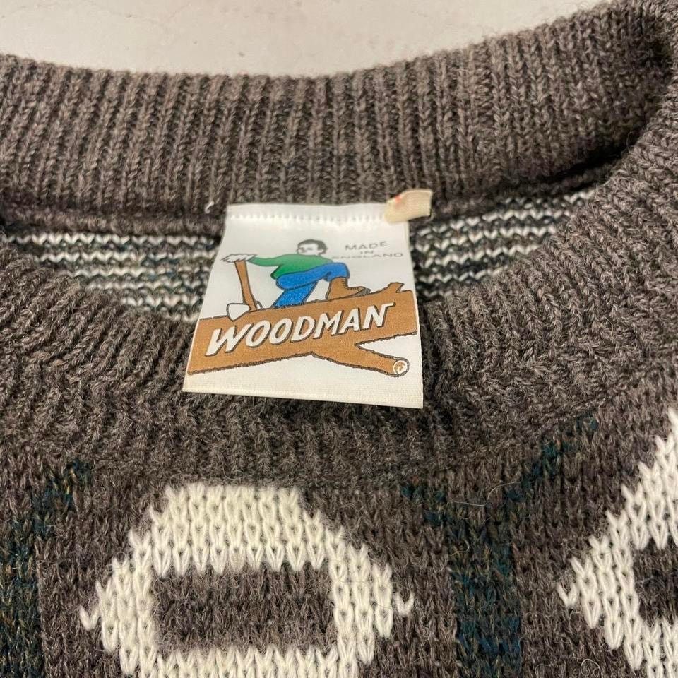 Vintage vintage patterned sweater Size US XL / EU 56 / 4 - 3 Thumbnail