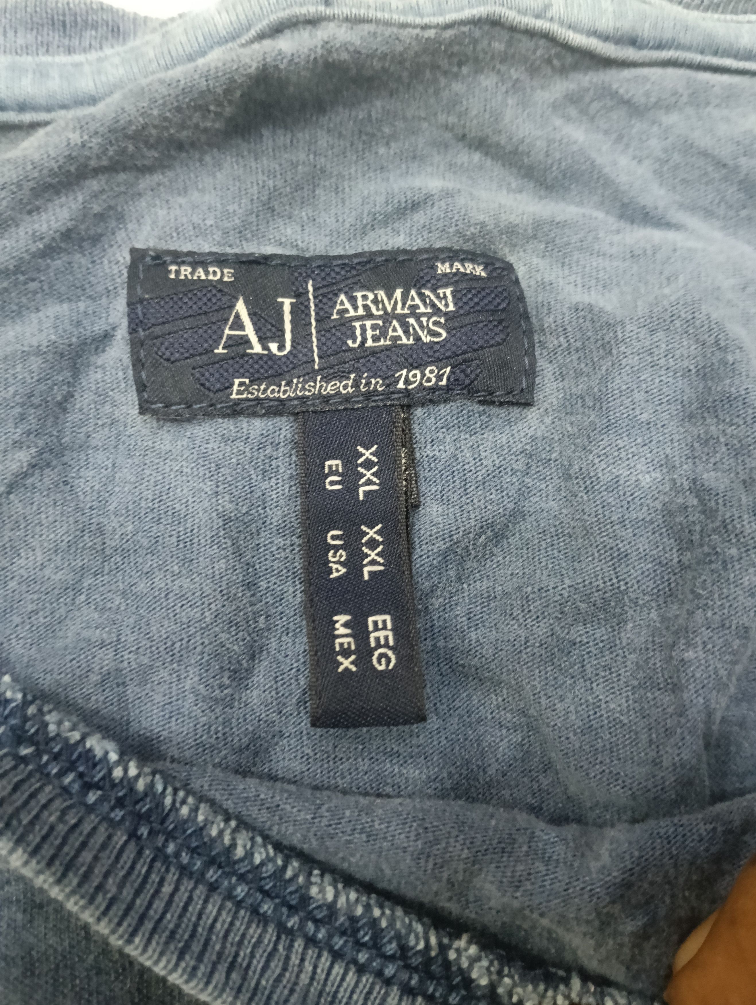 Armani Armani Jeans Long Sleeve Shirt Size US XL / EU 56 / 4 - 5 Thumbnail