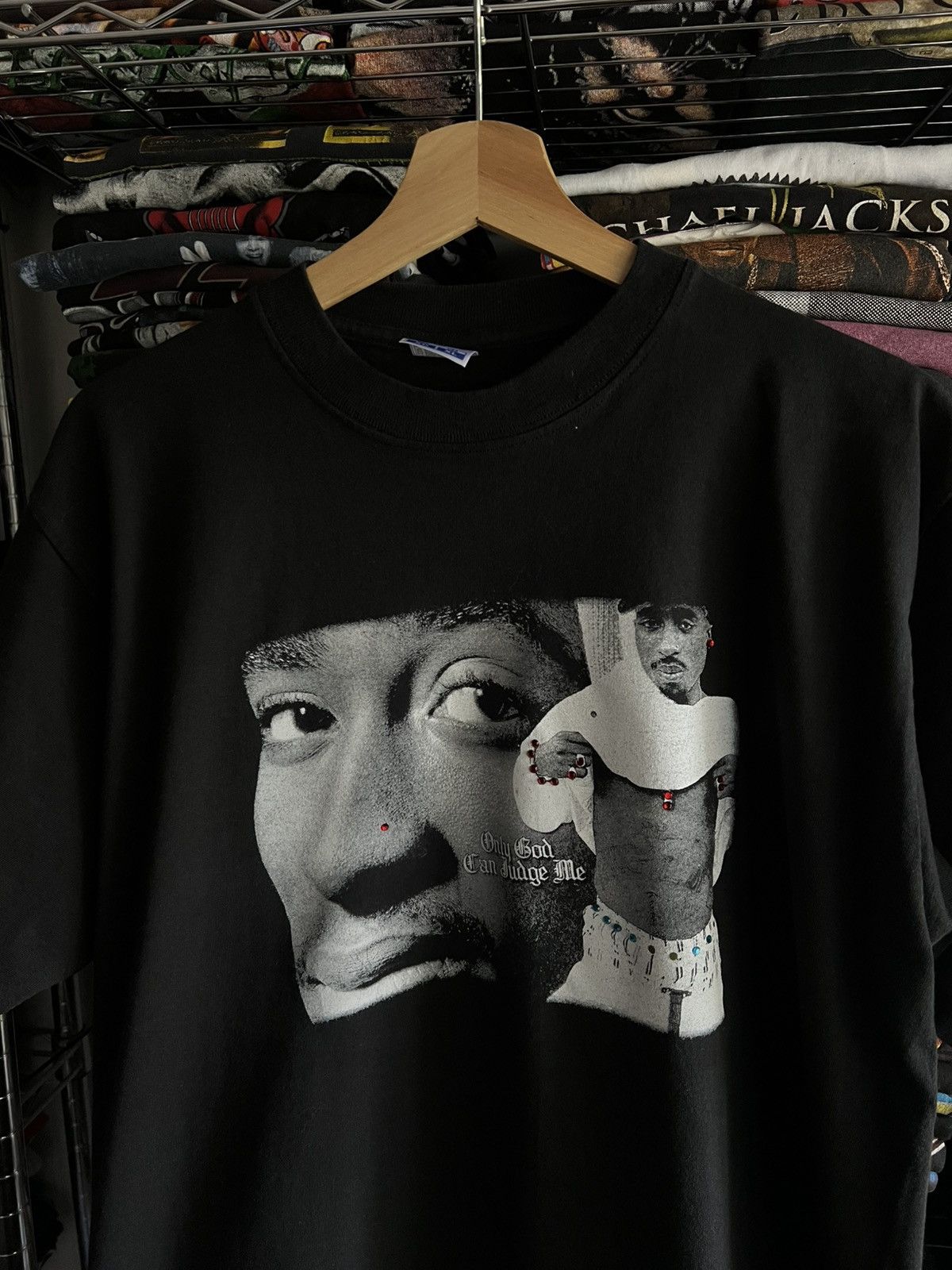 Band Tees 2000s 2pac Rhinestones Bootleg Theesh Tee Tupac Size US XL / EU 56 / 4 - 2 Thumbnail