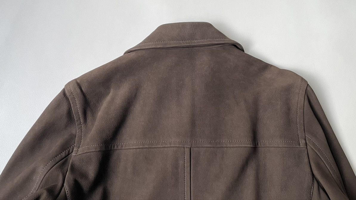 Prada Early 2000s Leather Mac / Pea Coat Size US M / EU 48-50 / 2 - 14 Thumbnail