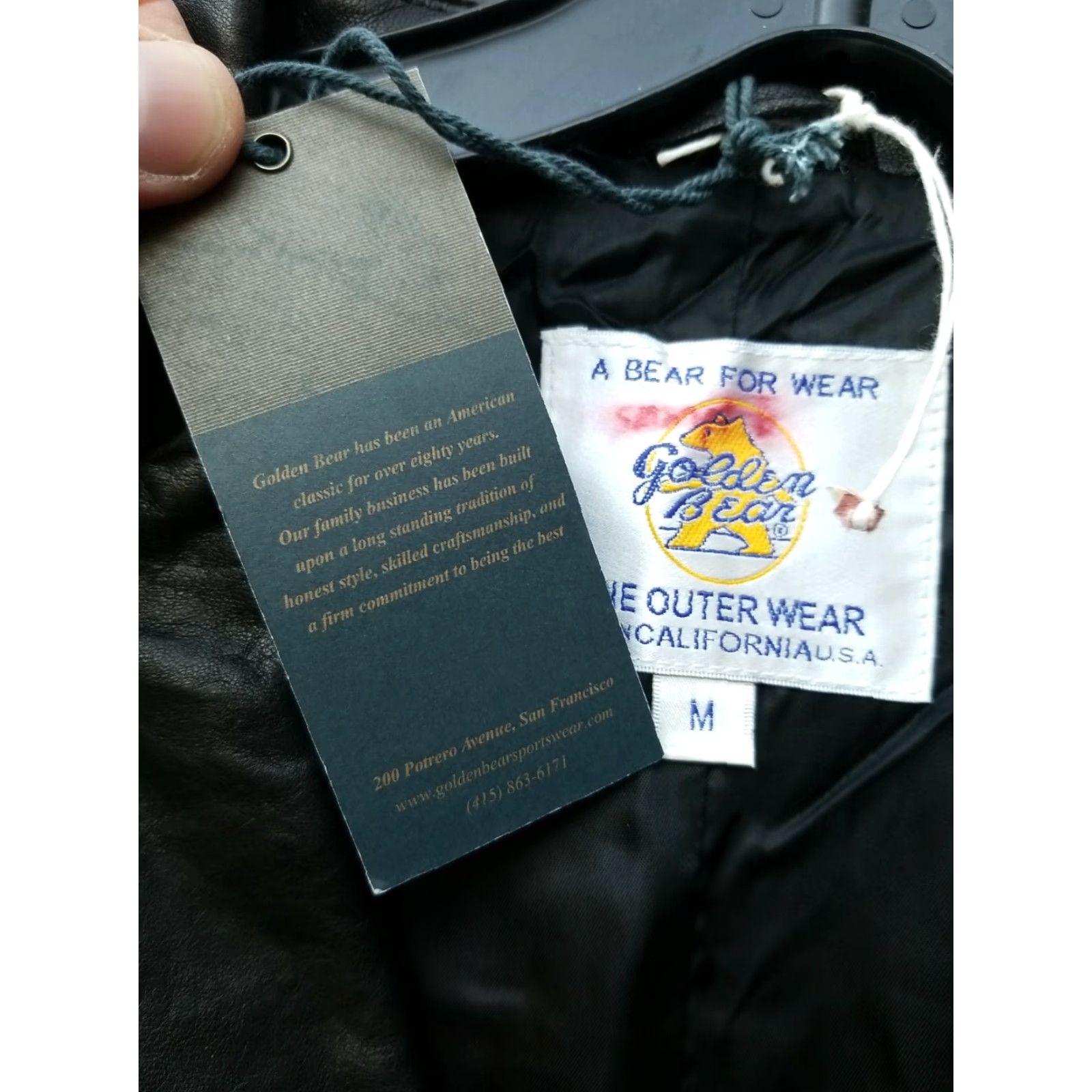 Golden Bear VINTAGE Golden Bear X Club MONACO LAMBSKIN Leather Jacket SIZE MEDIUM Jacket Men M Black Chest 19 Length 28 Size US M / EU 48-50 / 2 - 4 Thumbnail
