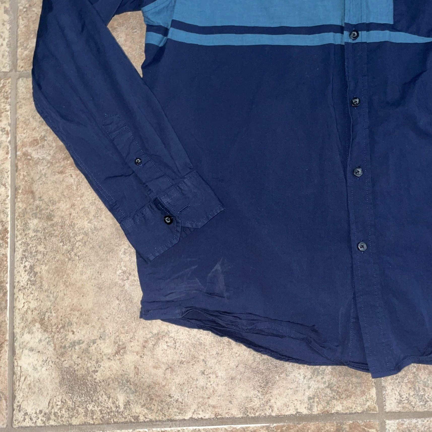 Oakley Oakley Button-Up Shirt Navy Blue XL Regular Fit Mens Long Sleeve Size US XL / EU 56 / 4 - 3 Thumbnail