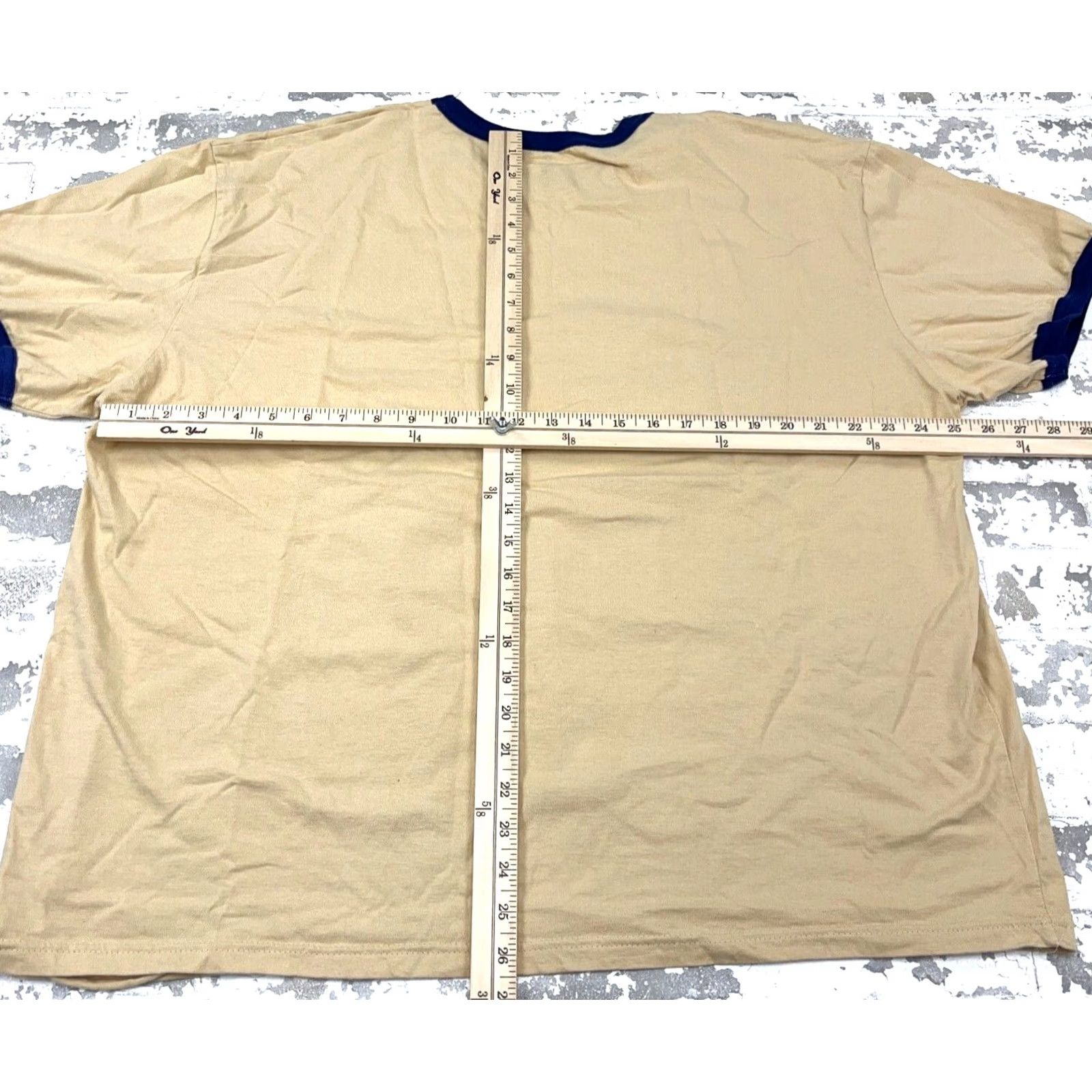 Disney Disney Shirt Men 2XL Tan Brown Blue Tee Donald Duck Ringer Retro Graphic Print Logo XS? N/A Size US XXL / EU 58 / 5 - 5 Thumbnail