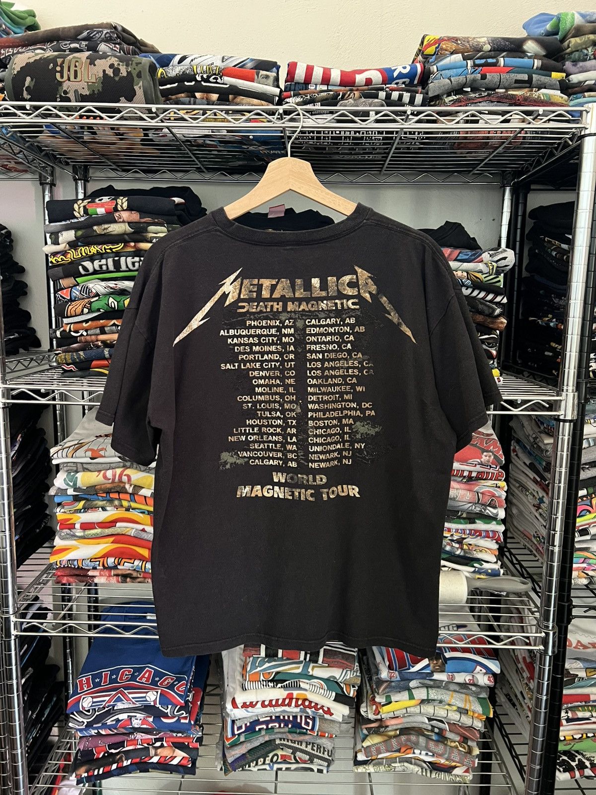 Metallica 2008 Metallica Death Magnetic Tour Tee Skull Size US L / EU 52-54 / 3 - 2 Thumbnail