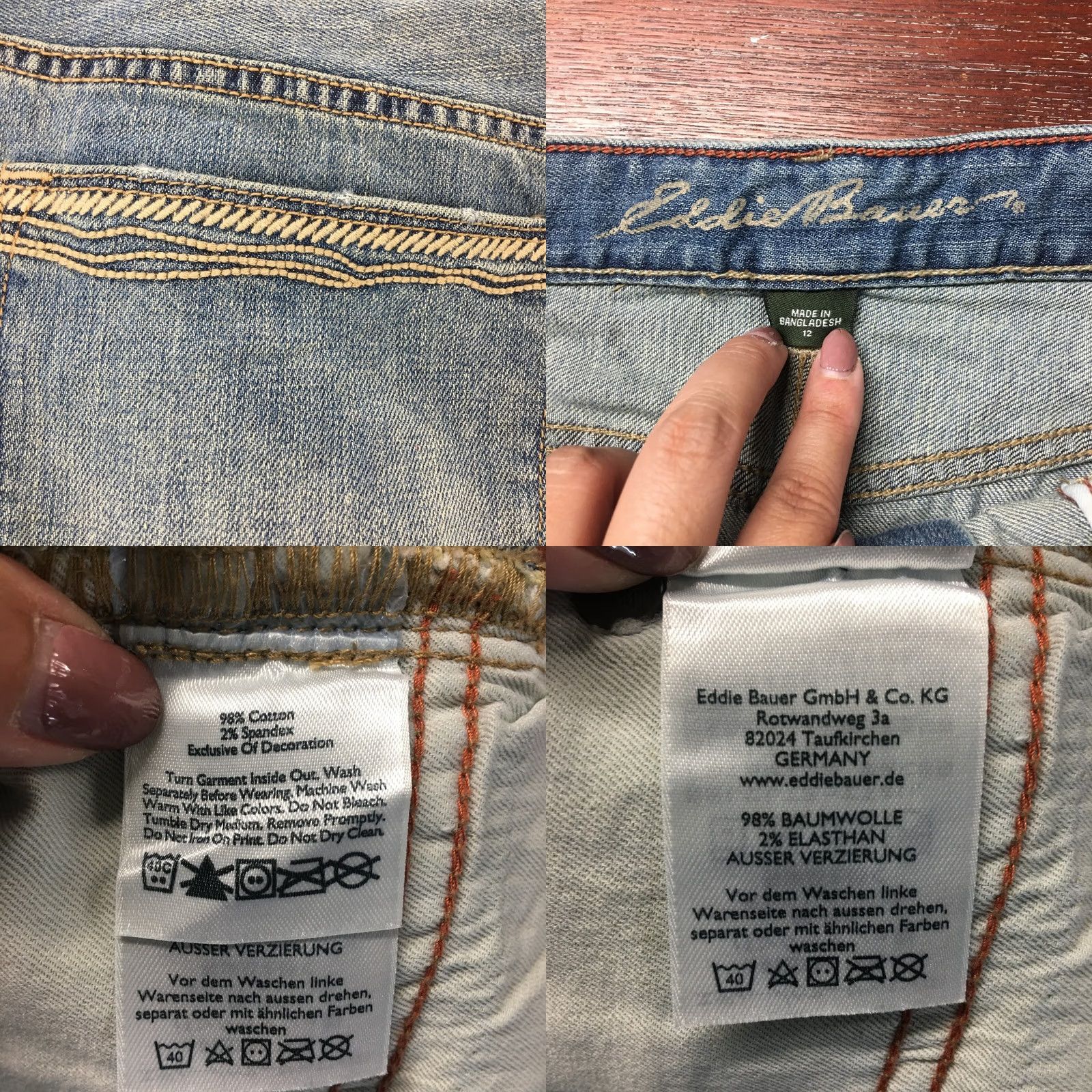 Eddie Bauer Eddie Bauer Denim Skirt Womens 12 Blue Pencil Straight Zip Fly Cotton Blend Skirt Womens 12 Blue Pencil Straight Zip Fly Cotton Blend Size 34" / US 12 / IT 48 - 9 Thumbnail