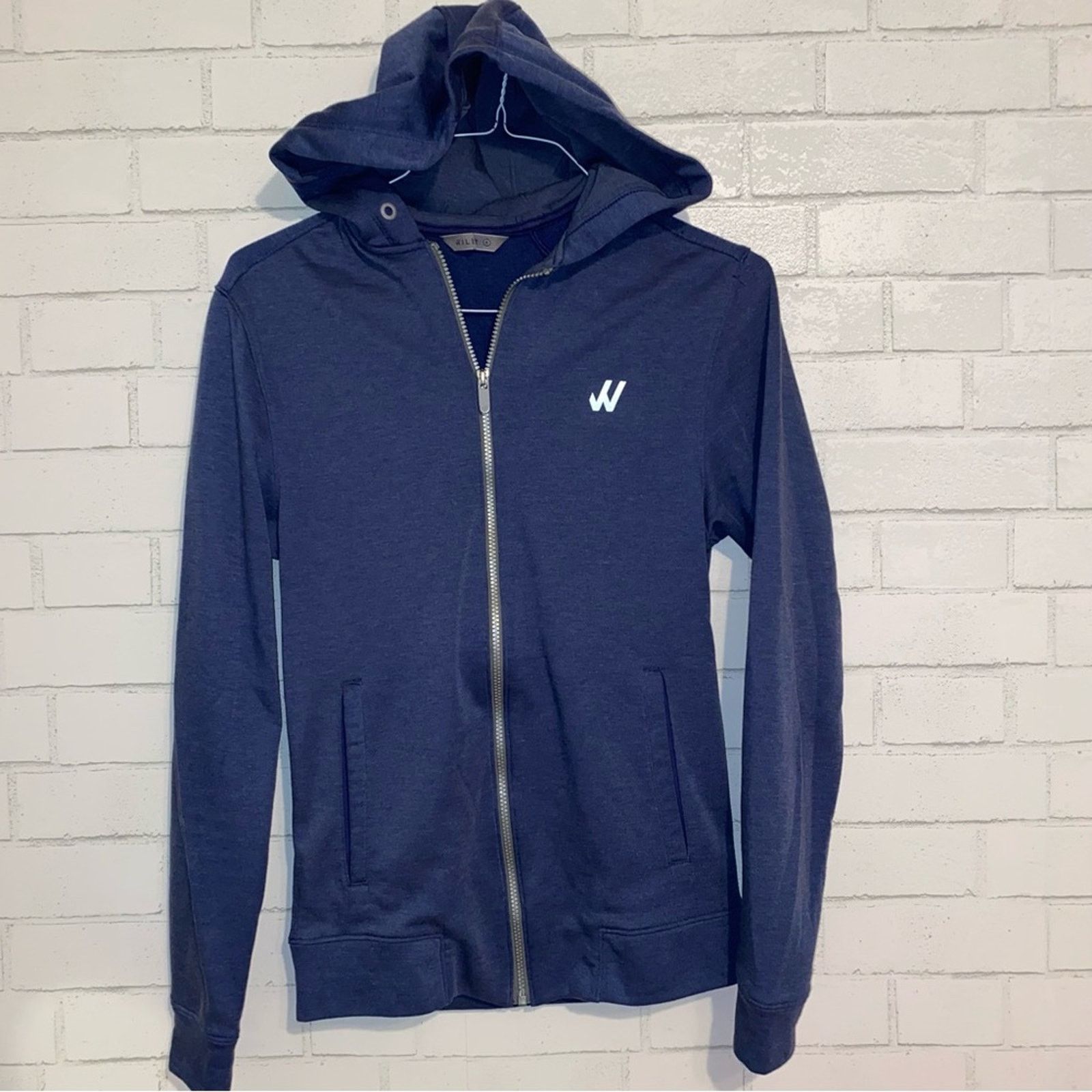 Willy Chavarria WILLY California 501 Mendocino Blue Zip Front Hoodie S EUC Size US S / EU 44-46 / 1 - 2 Thumbnail