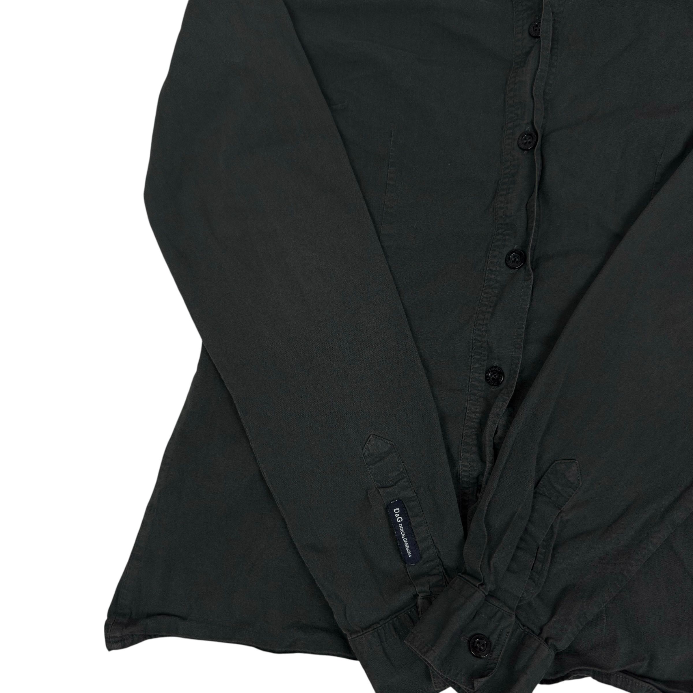 Dolce & Gabbana Dolce & Gabbana Women's Black Cotton Button-Up Shirt Small Size S / US 4 / IT 40 - 6 Thumbnail