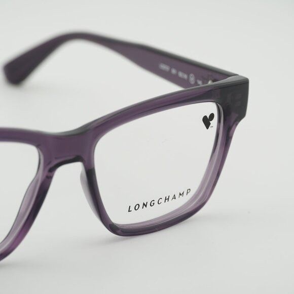 Longchamp Longchamp LO2737 501 Eyeglasses Transparent Plum 52mm Frame Size ONE SIZE - 2 Thumbnail