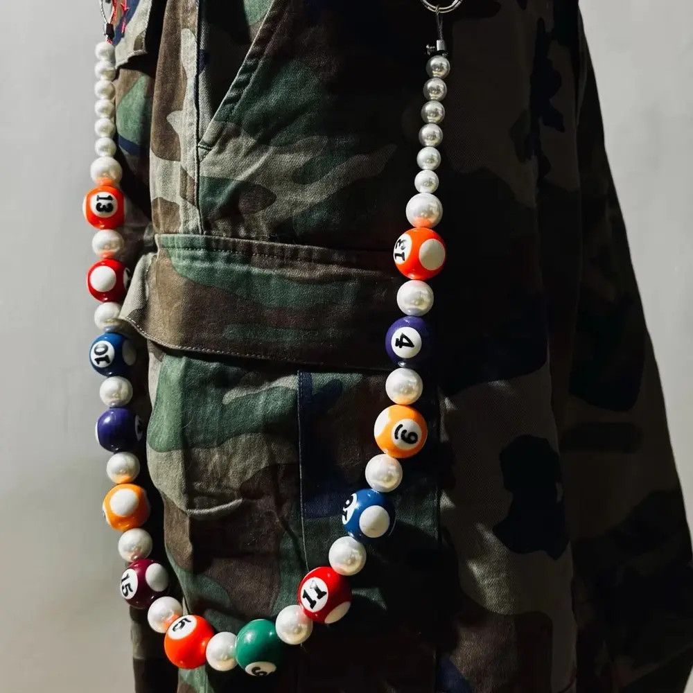 Jewelry Three in One Billiards Themed Accessory Waist Pants Chain Size ONE SIZE - 1 Thumbnail